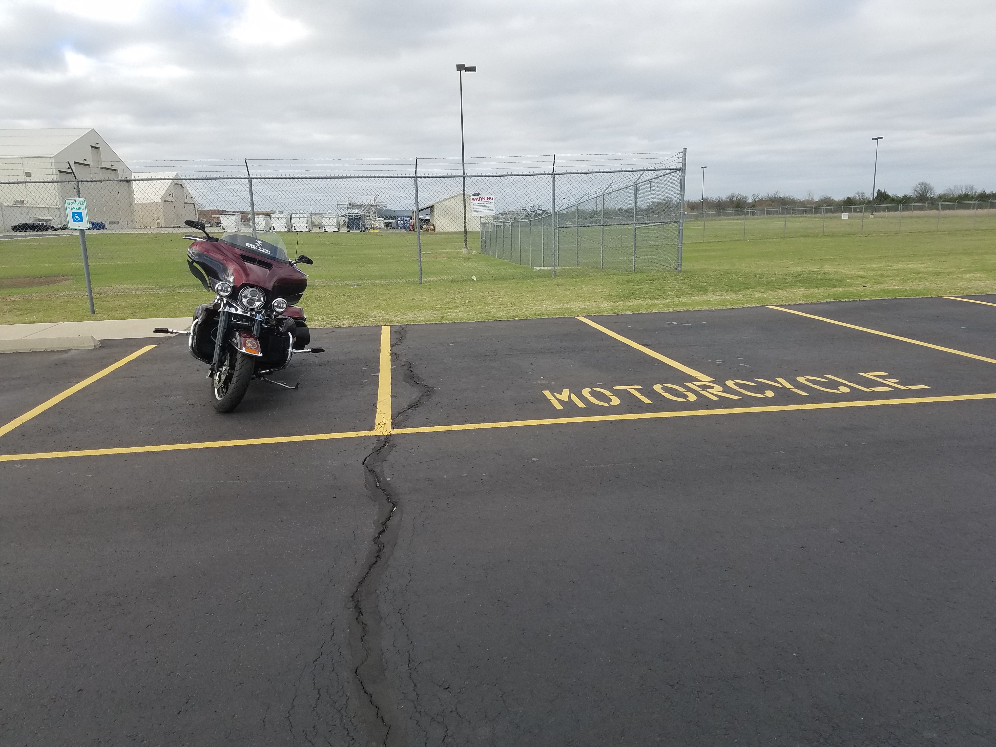 parking lot striping and ADA signage