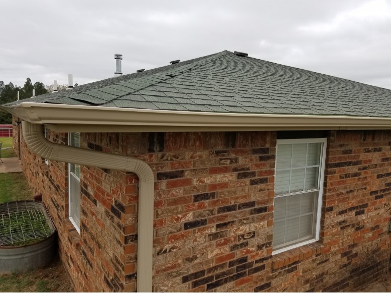 free gutter on house in okc